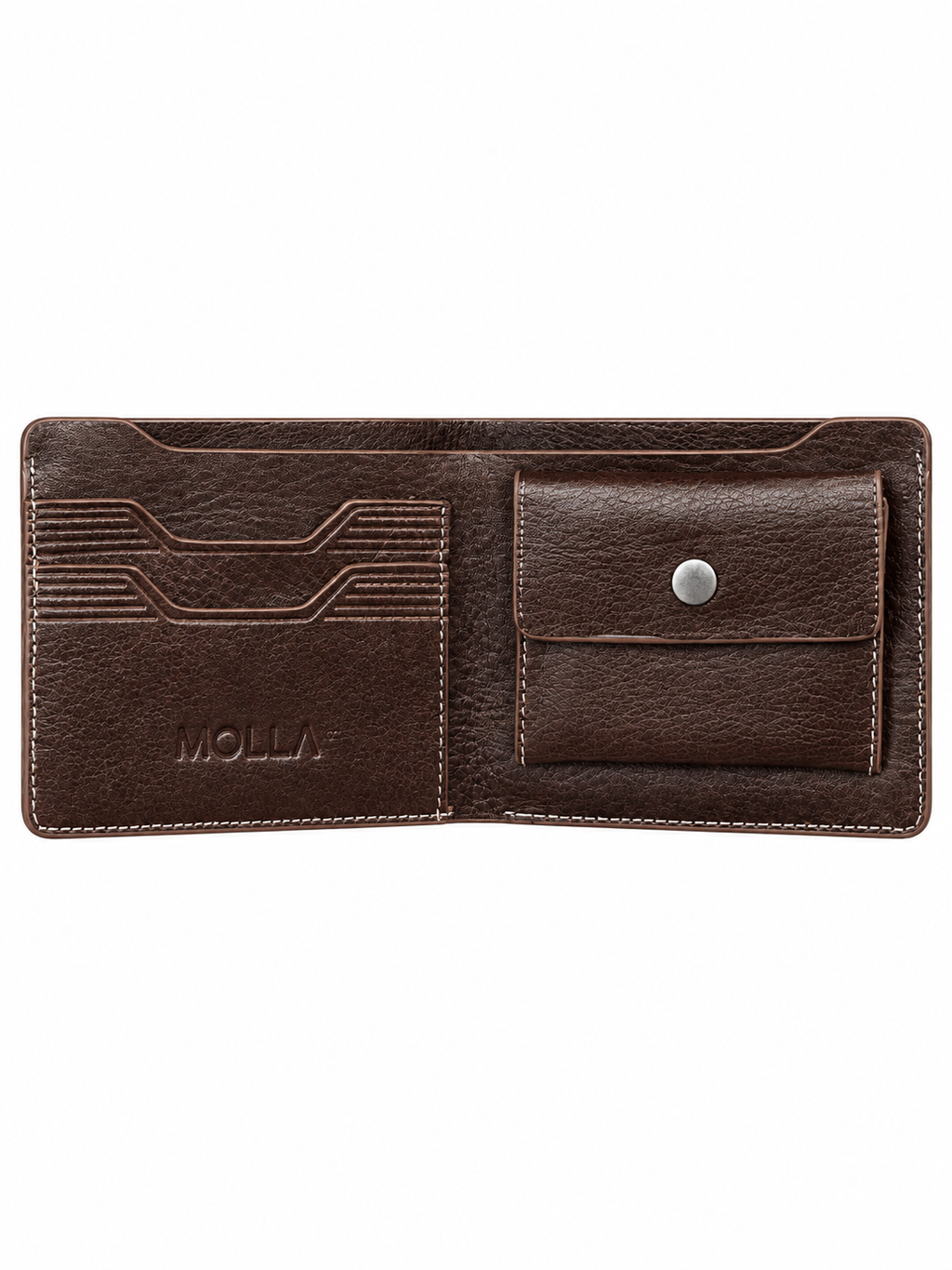 MOLLA  Leather Wallet with Coin Pocket