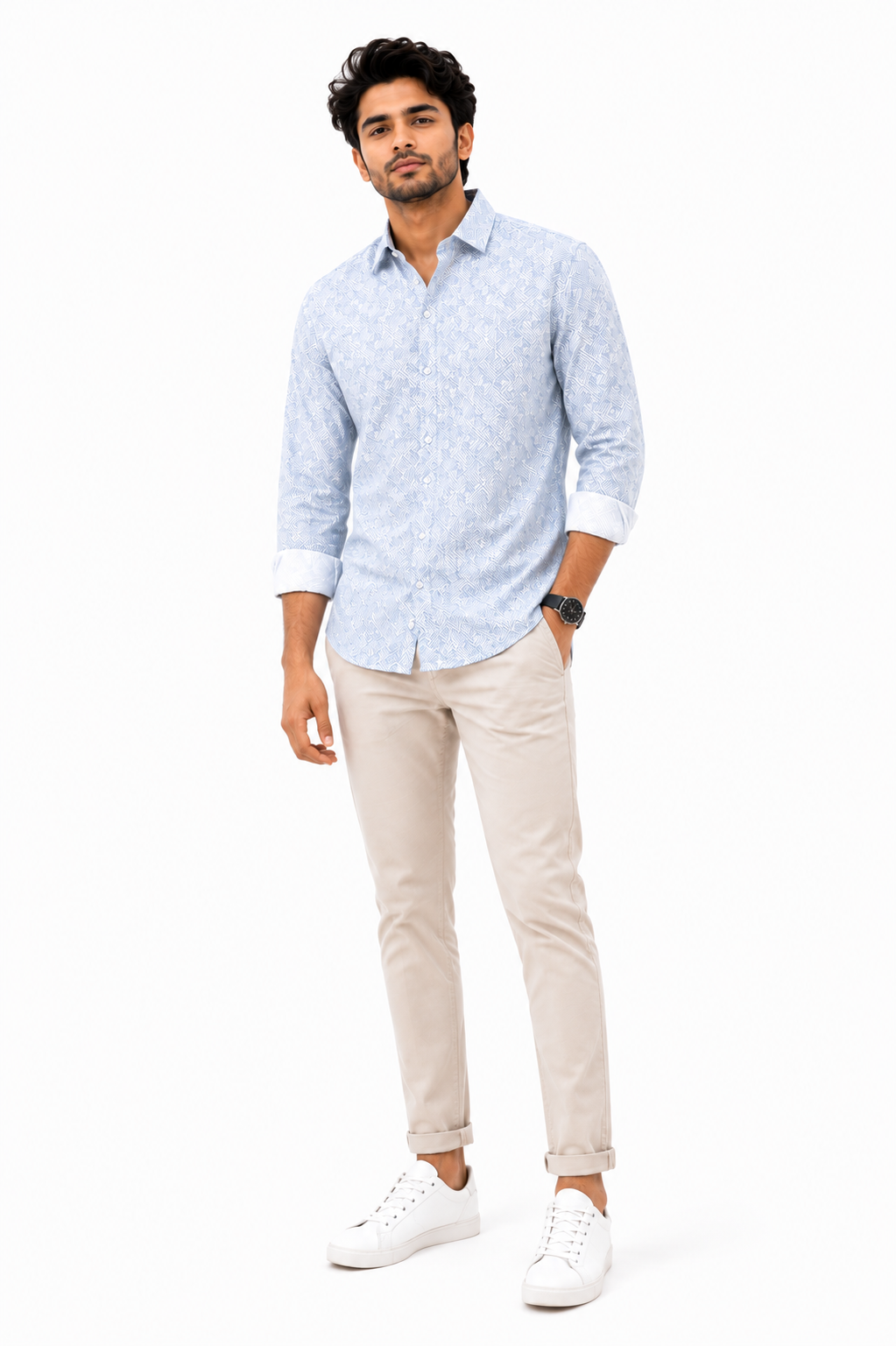 Premium Geometric Print Shirt