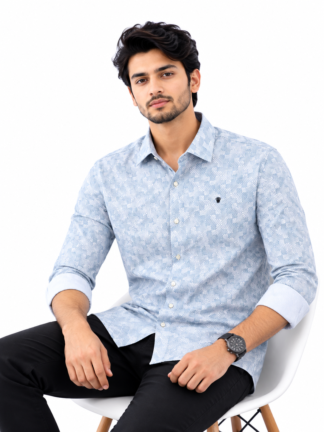 Premium Geometric Print Shirt