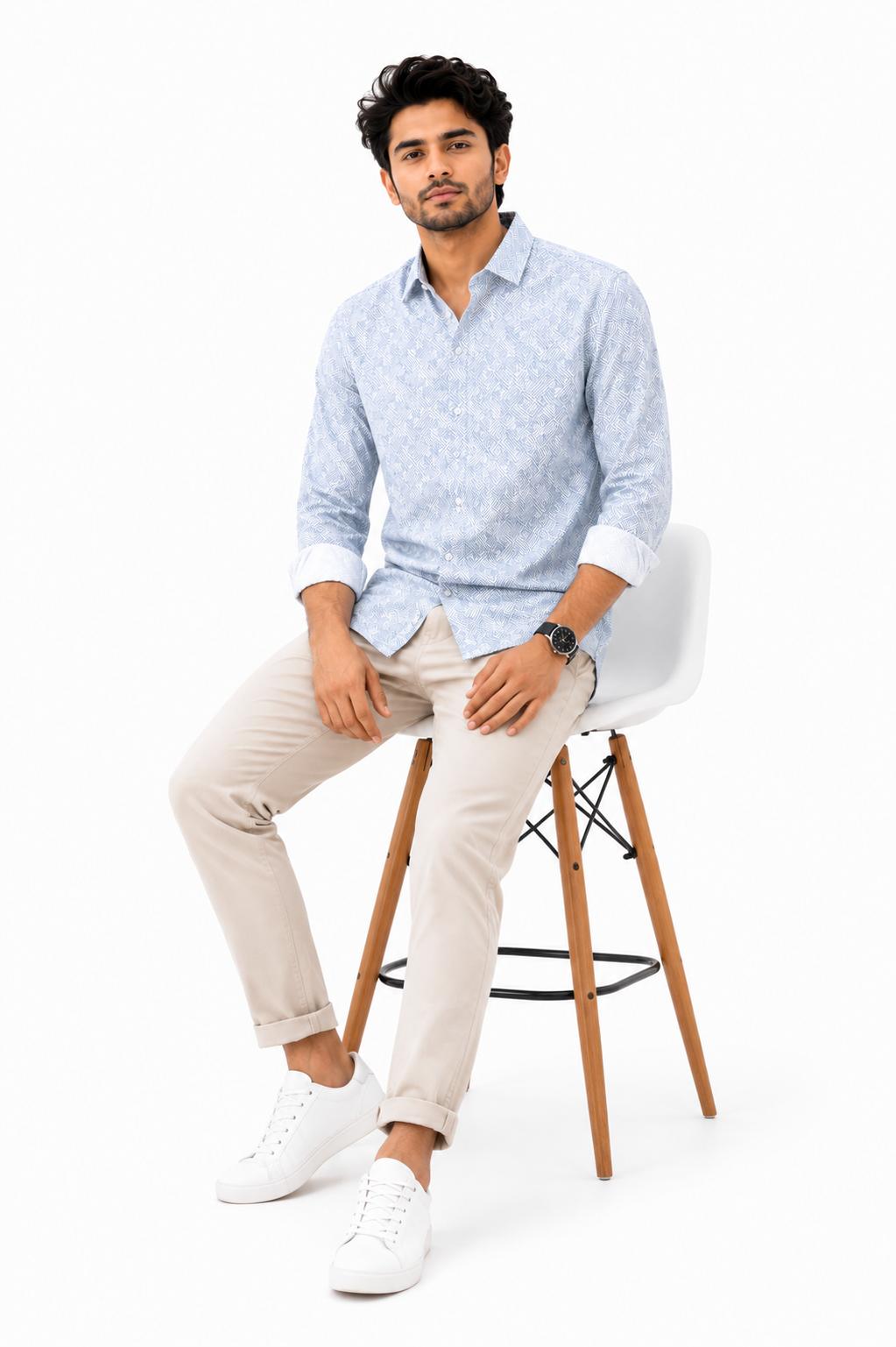 Premium Geometric Print Shirt