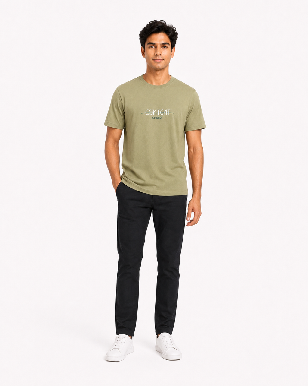 Content Creator Olive Green T-Shirt