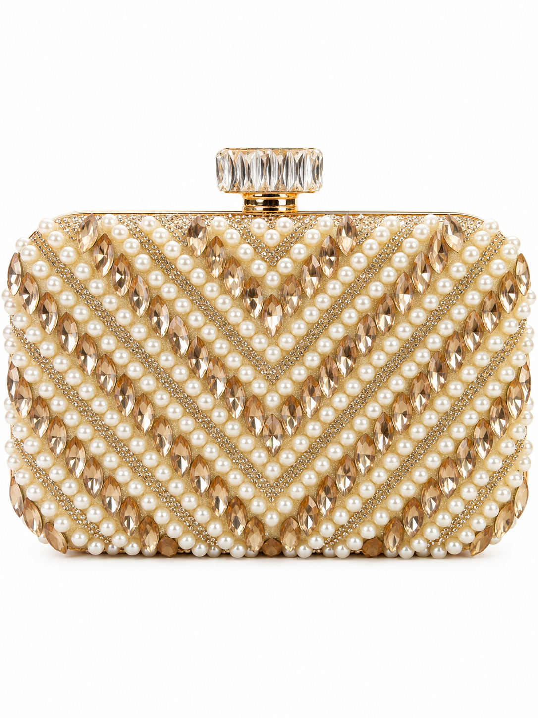 Premium Pearl & Crystal Clutch Collection