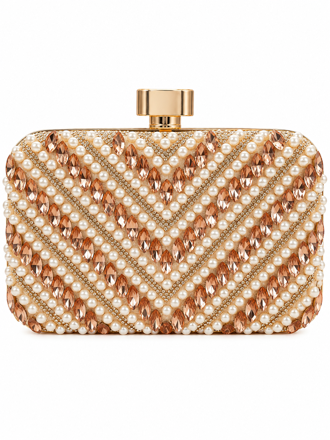 Premium Pearl & Crystal Clutch Collection