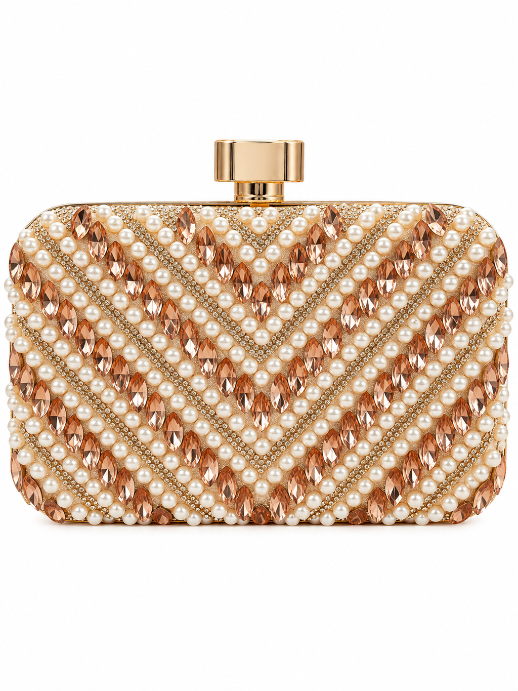 Premium Pearl & Crystal Clutch Collection