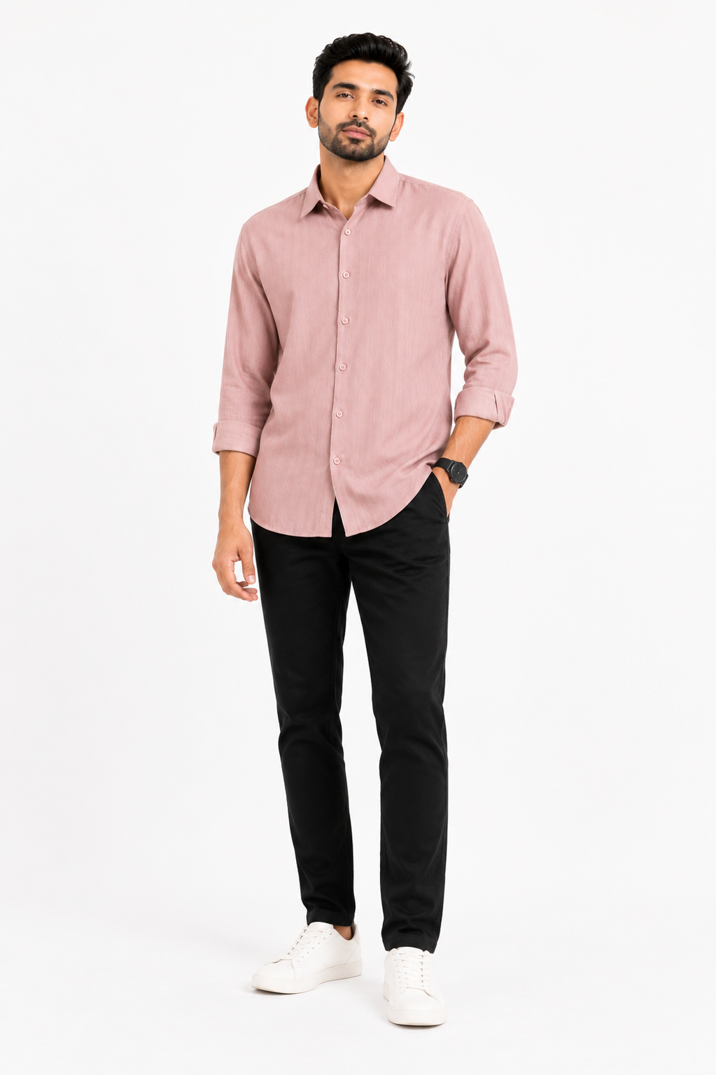 Dusty Pink Casual Shirt