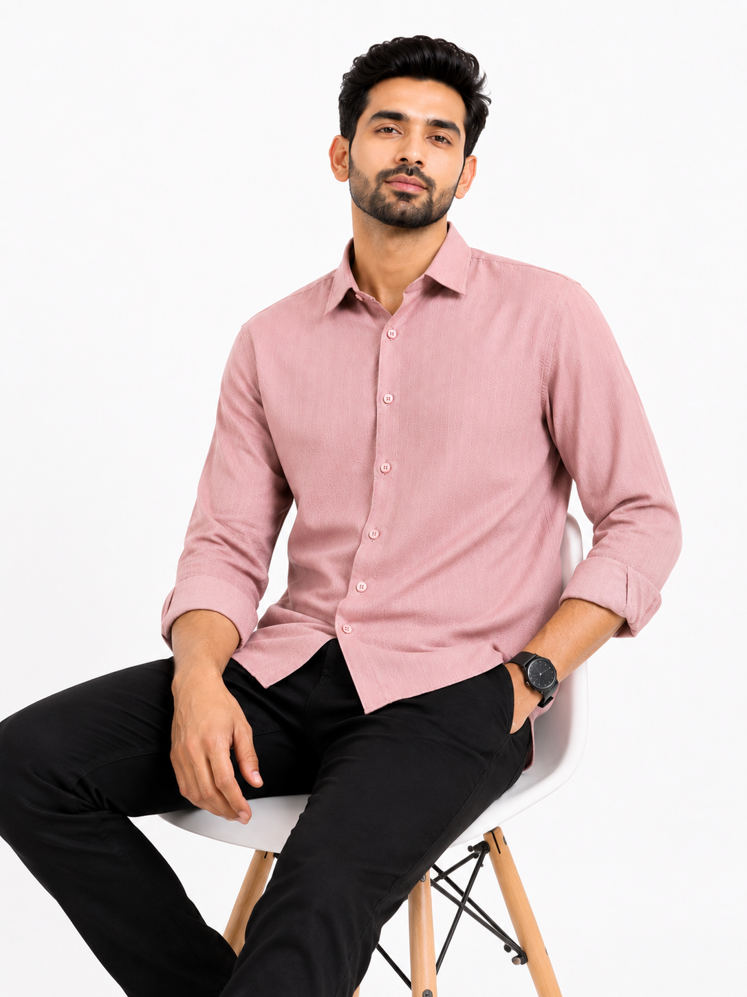 Dusty Pink Casual Shirt