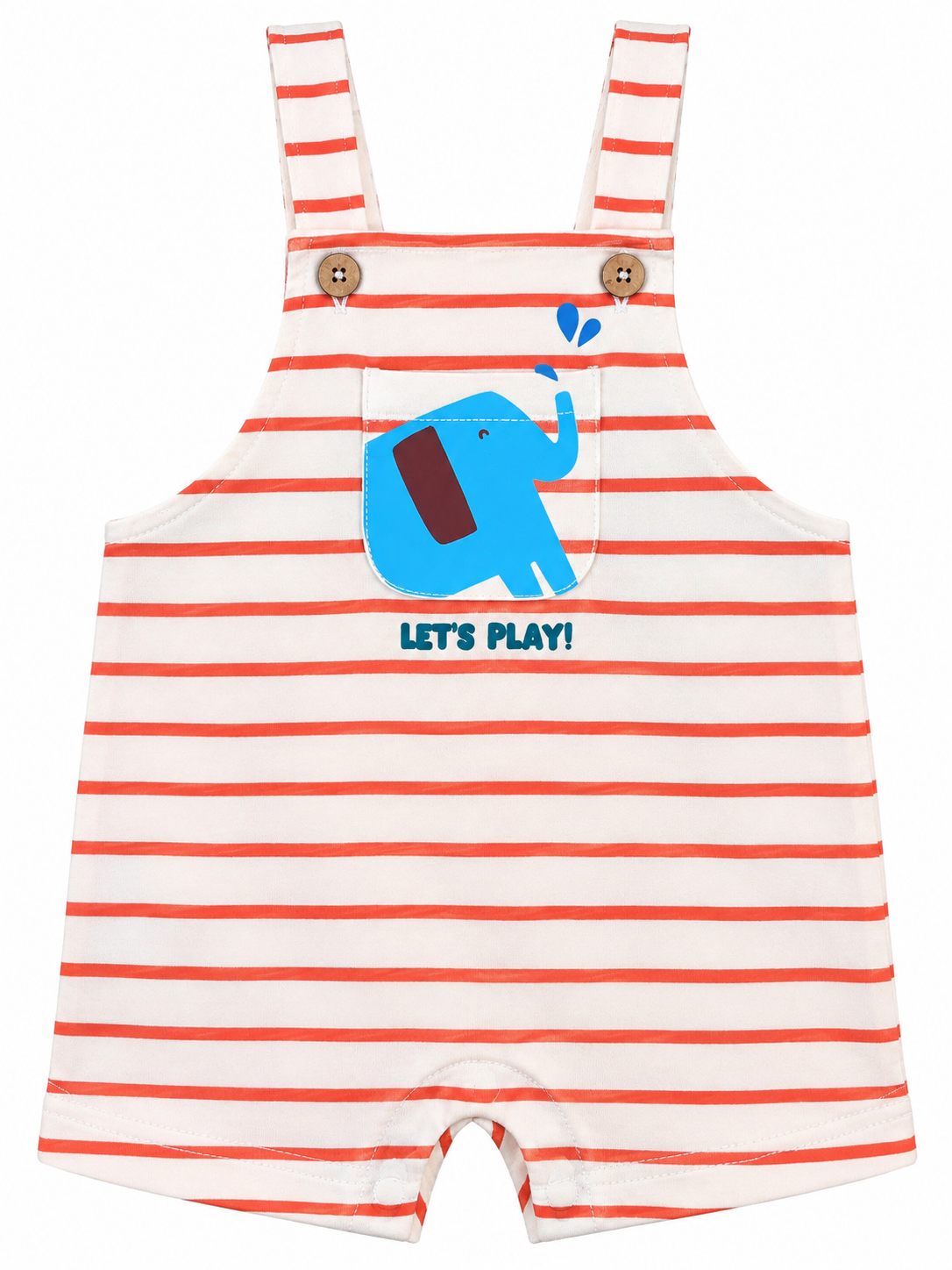 Baby Boys’ Striped Elephant Play Romper