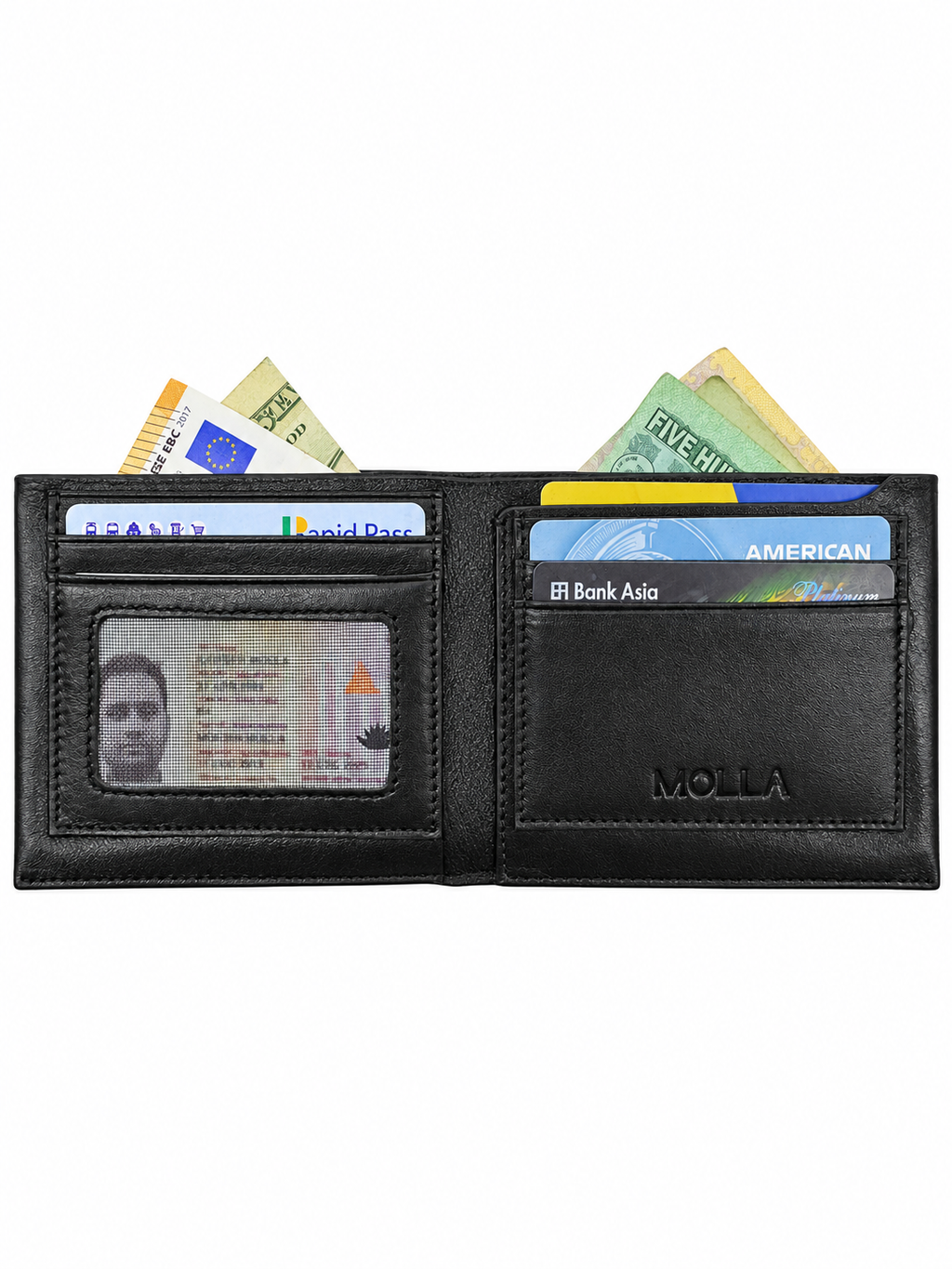 MOLLA  Bifold Wallet with ID Window