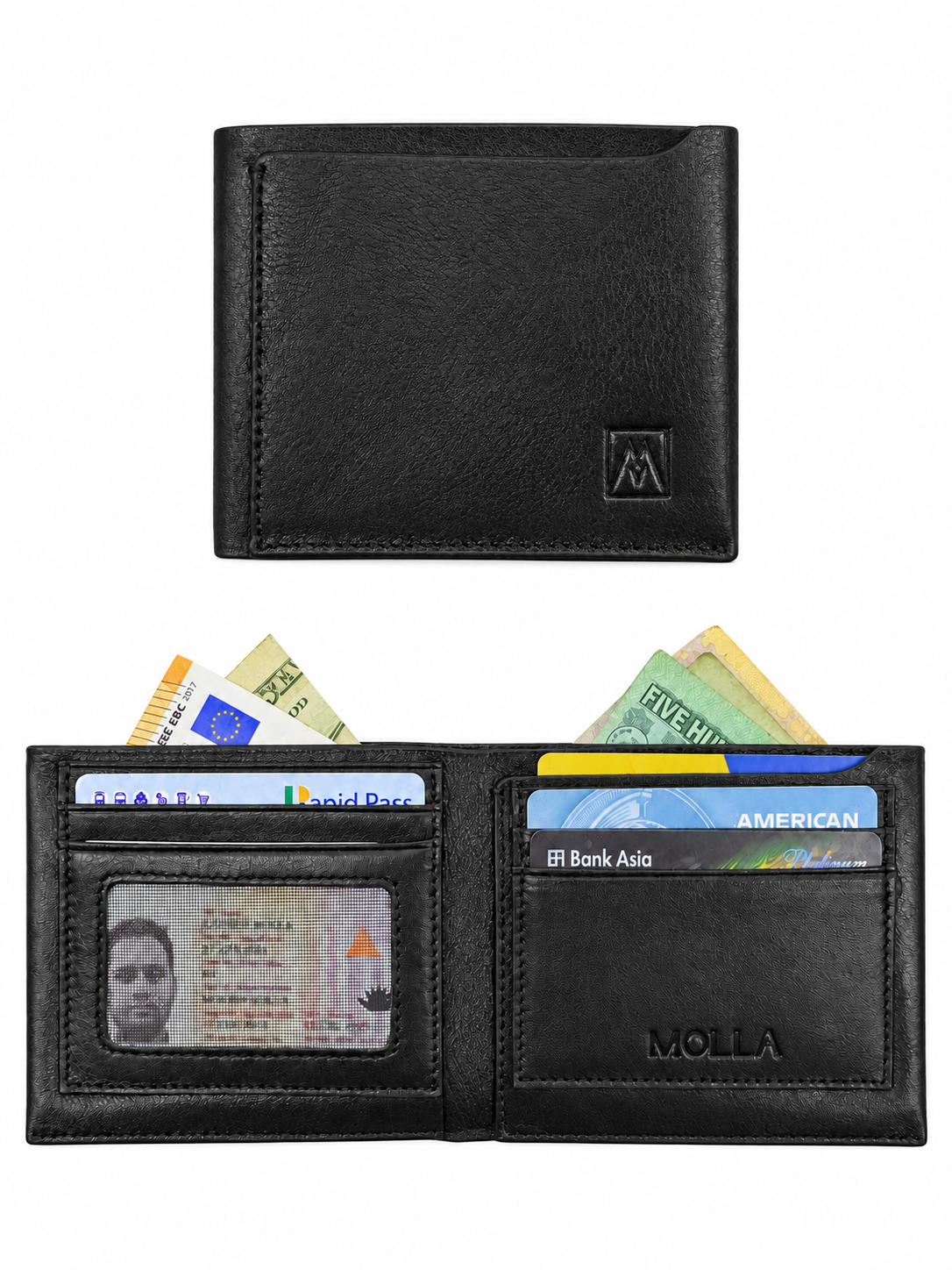 MOLLA  Bifold Wallet with ID Window