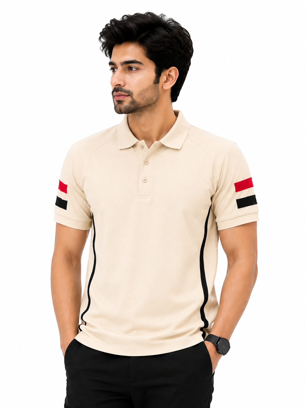 Cream Polo Shirt