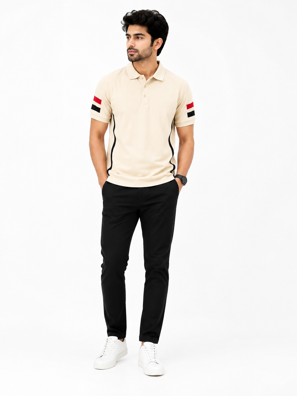 Cream Polo Shirt