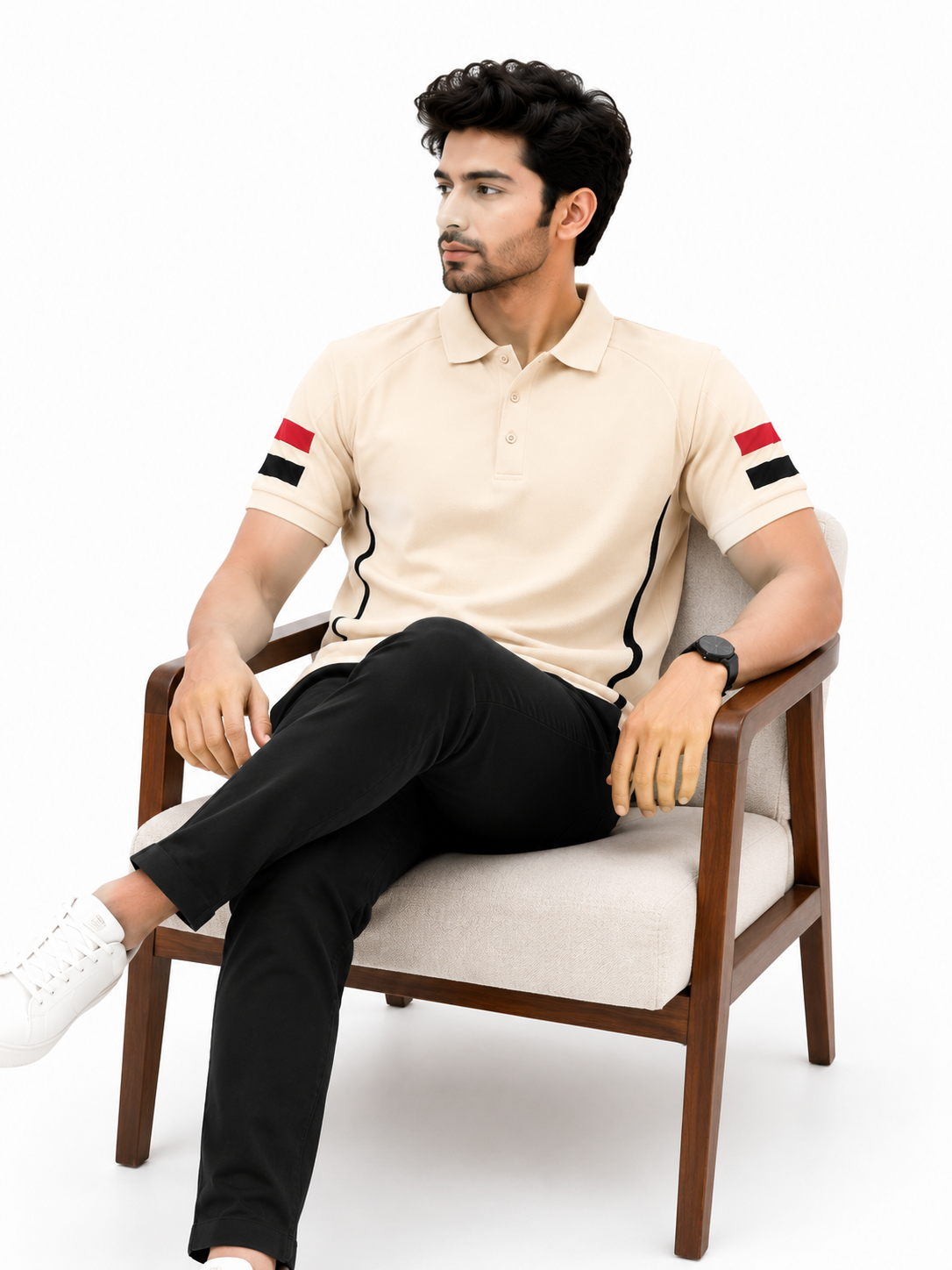Cream Polo Shirt